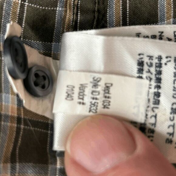 Eddie Bauer Relaxed Fit Men's Long Sleeve Shirt Green Small Plaid Size XL Heavy - Picture 4 of 6